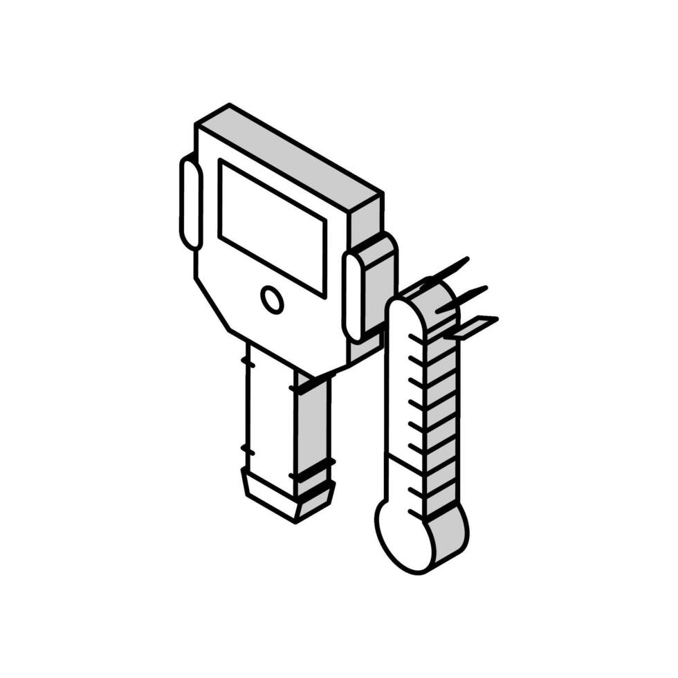 thermal imager isometric icon vector illustration