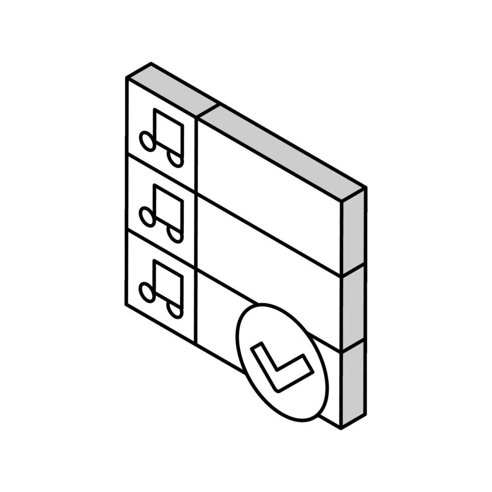 choosing radio music isometric icon vector illustration