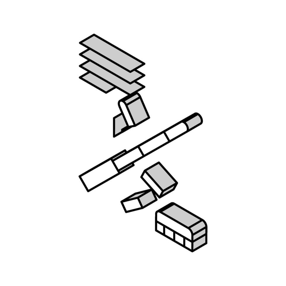 teacher pointer isometric icon vector illustration