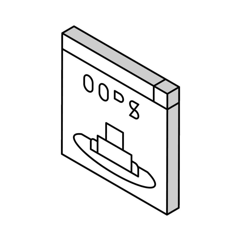 oops web error isometric icon vector illustration