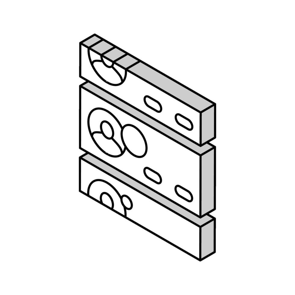 list of prospective friends isometric icon vector illustration