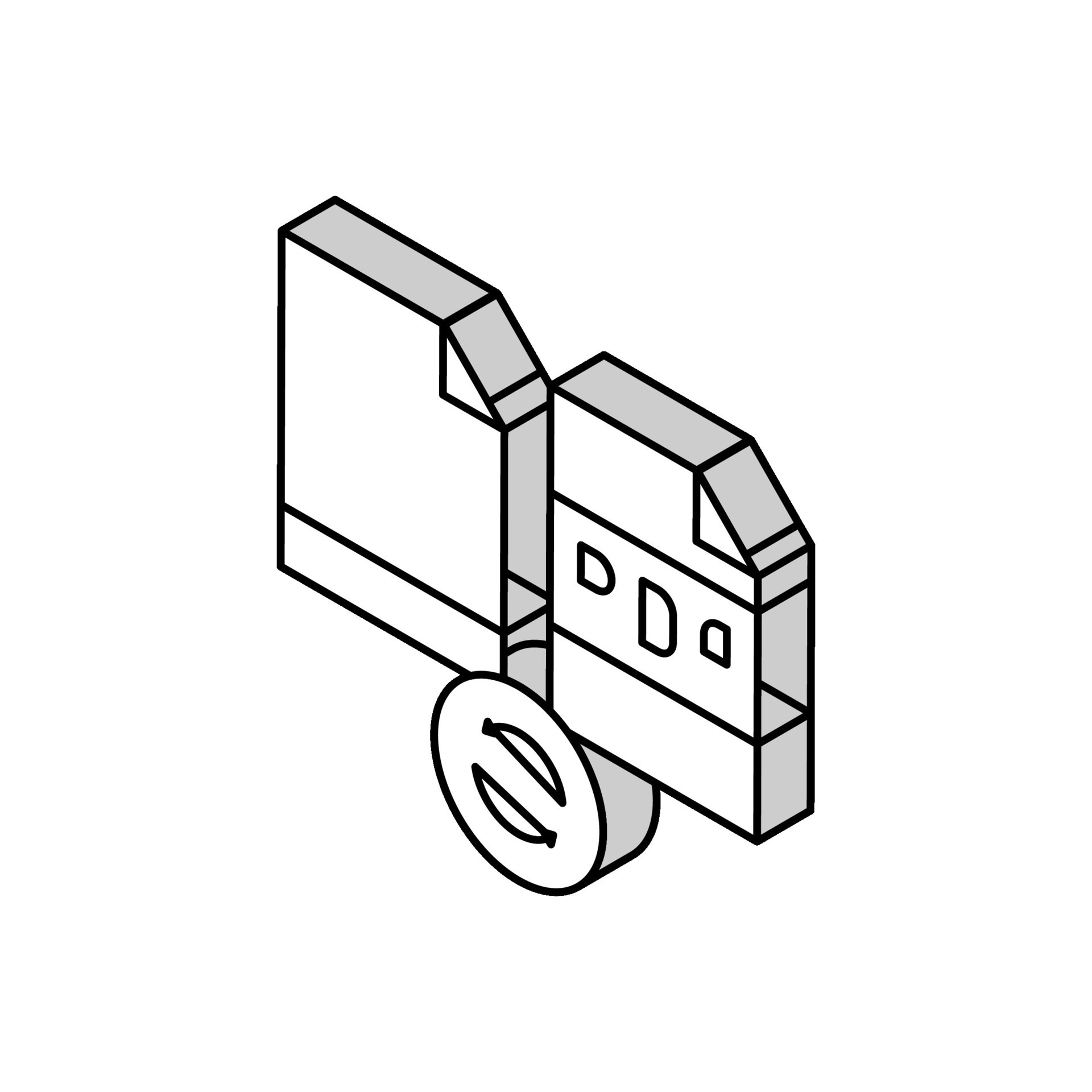 Write text in pdf file isometric icon vector illustration 39306799