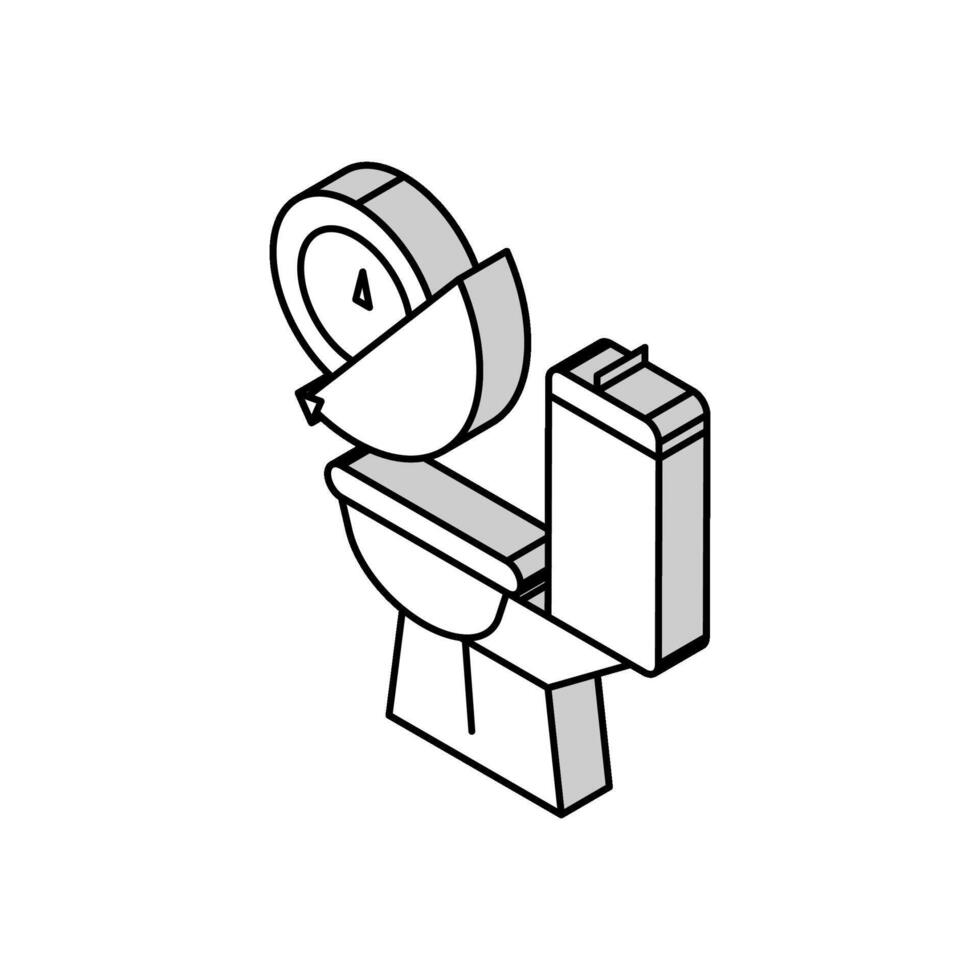 frequent urination isometric icon vector illustration