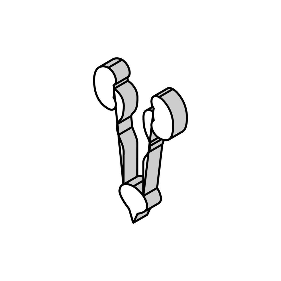 urinario sistema isométrica icono vector ilustración