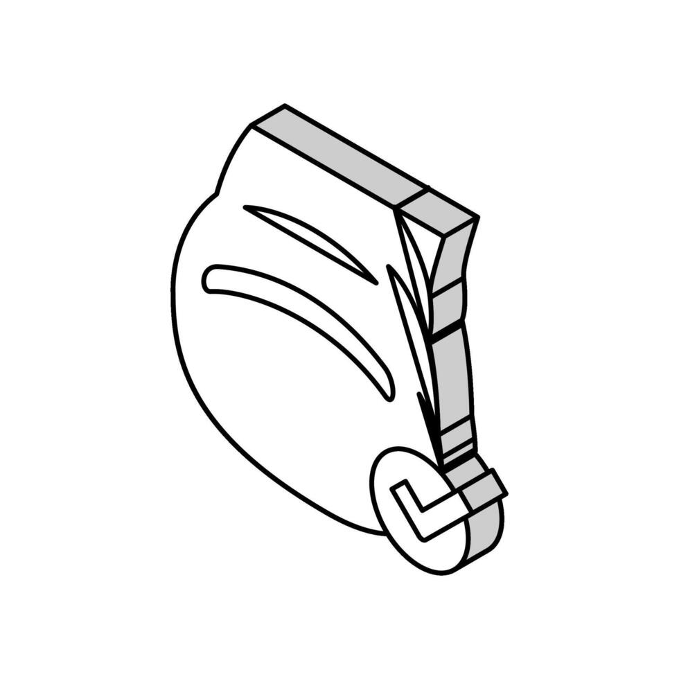 healthy nail isometric icon vector illustration