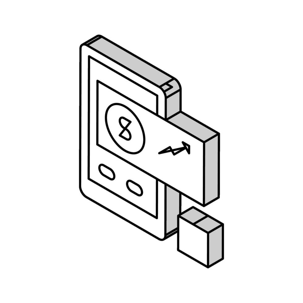 demand forecasting and sales planning isometric icon vector illustration