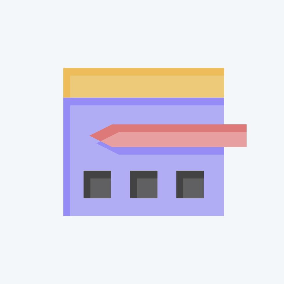 Icon Website Design. related to Creative Concept symbol. flat style. simple design editable. simple illustration vector