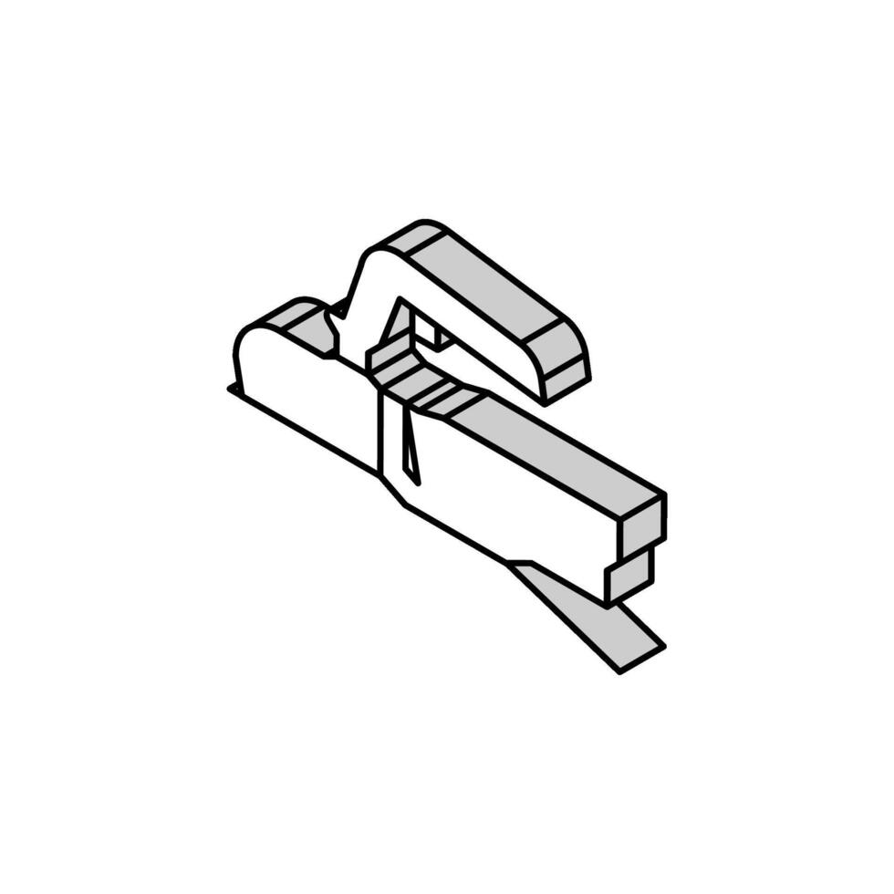 coupling mechanism trailer isometric icon vector illustration