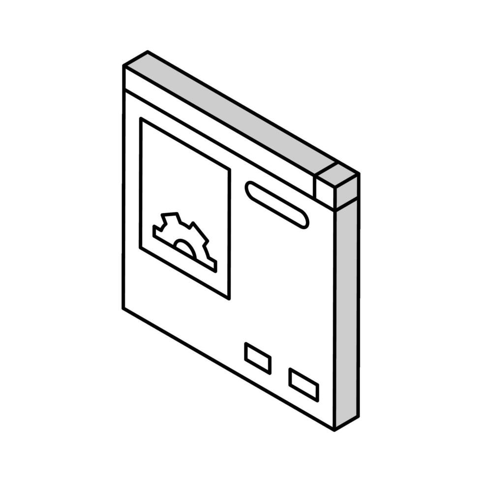 errors report isometric icon vector illustration