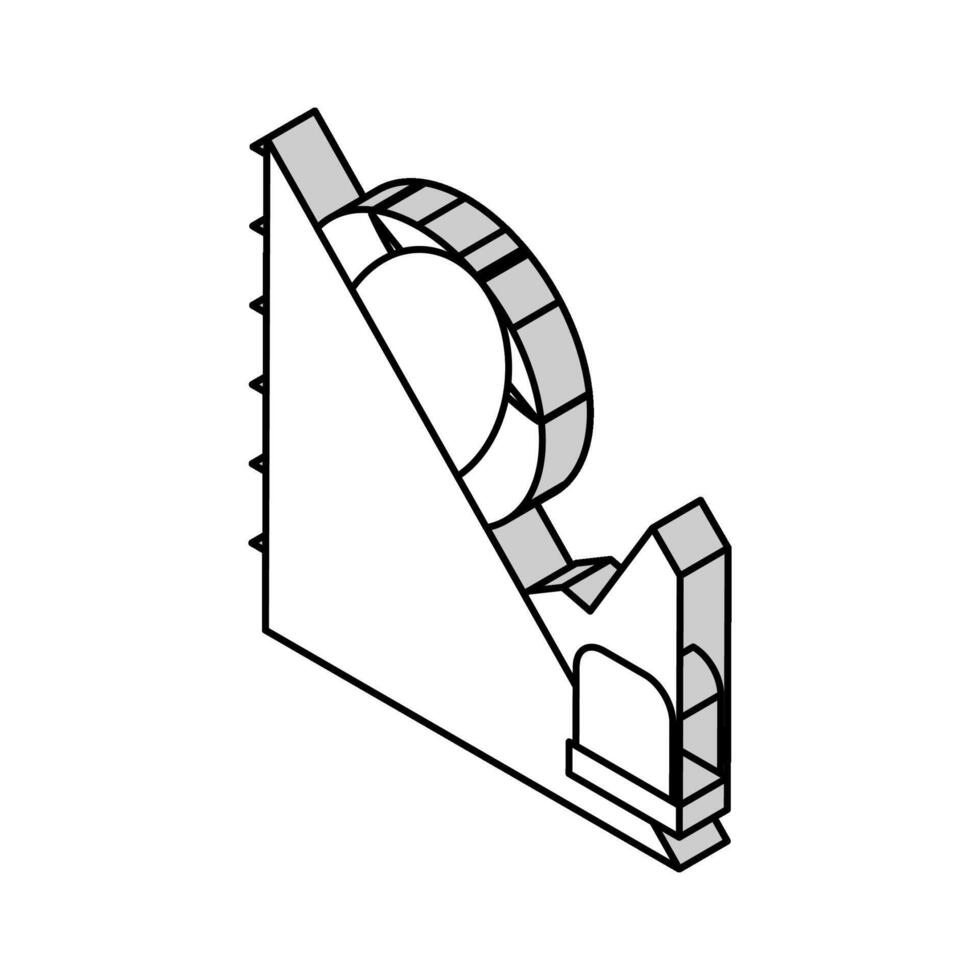 hambriento, incrementar mortalidad pobreza problema isométrica icono vector ilustración