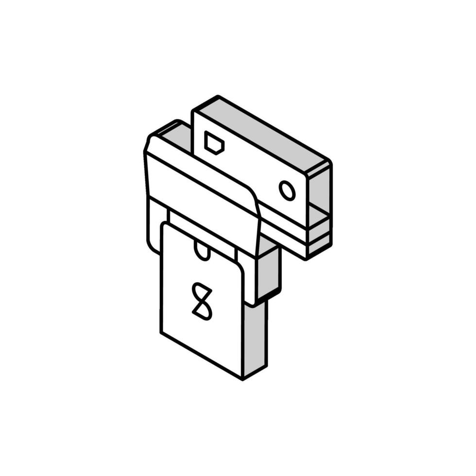 teléfono y tarjeta sin contacto pagar pos terminal isométrica icono vector ilustración