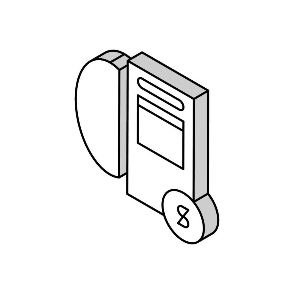 cost calculation, mirror price isometric icon vector illustration