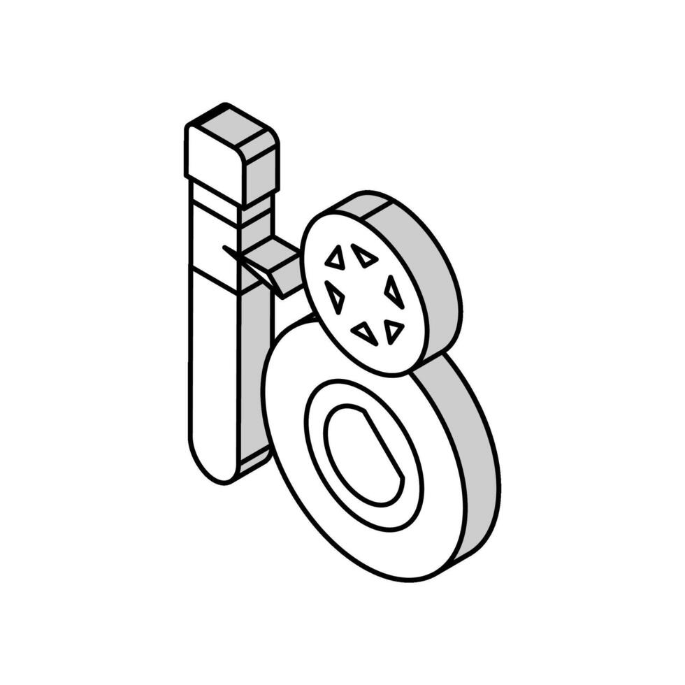 freezing embryo isometric icon vector illustration