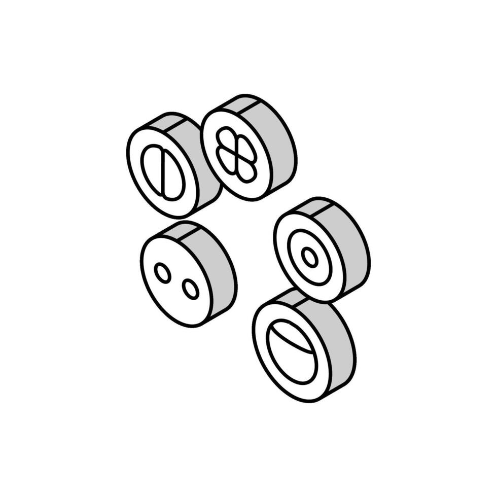cell development isometric icon vector illustration