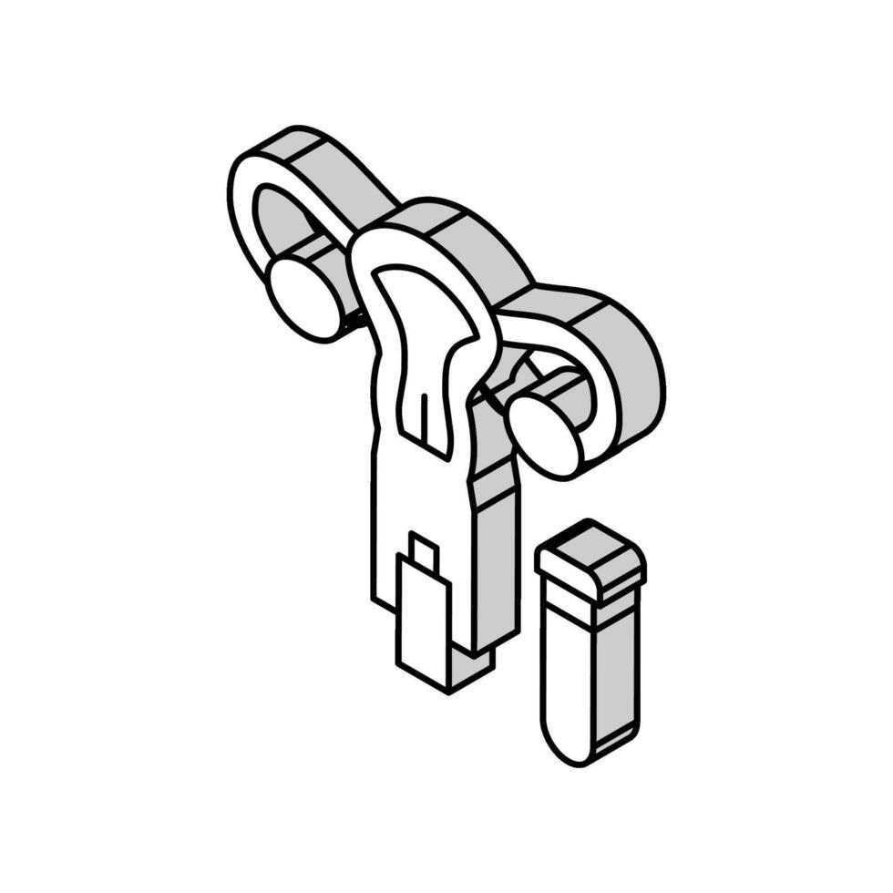 embryo transfer isometric icon vector illustration