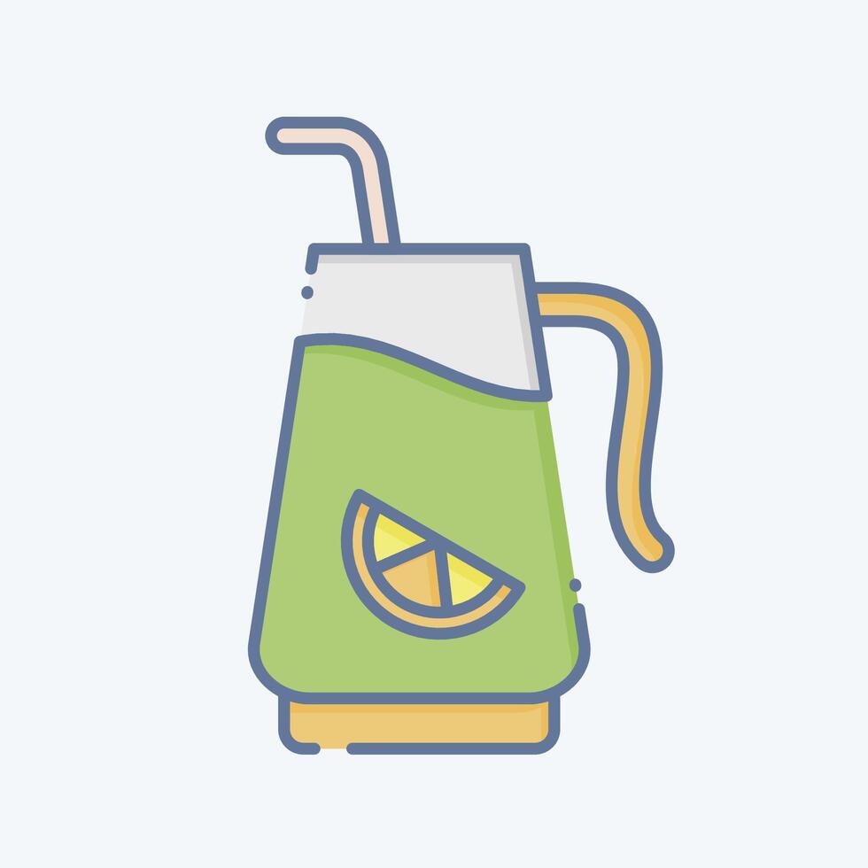 Icon Infused Water. related to Cocktails,Drink symbol. doodle style. simple design editable. simple illustration vector