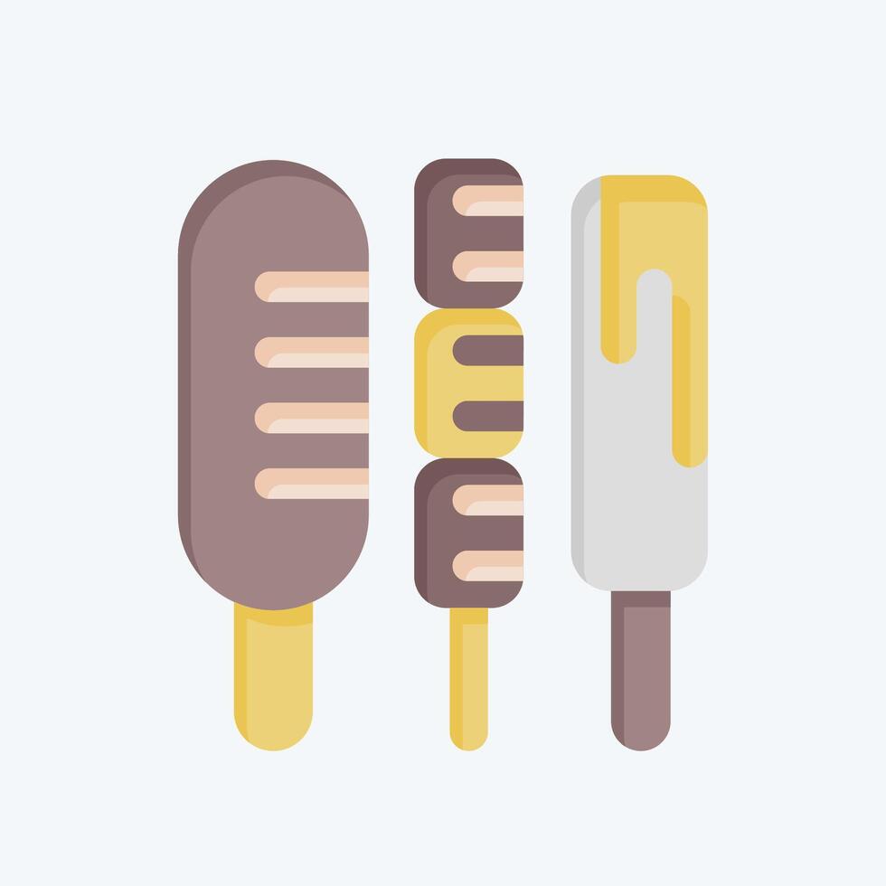 icono embutido. relacionado a rápido comida símbolo. plano estilo. sencillo diseño editable. sencillo ilustración vector
