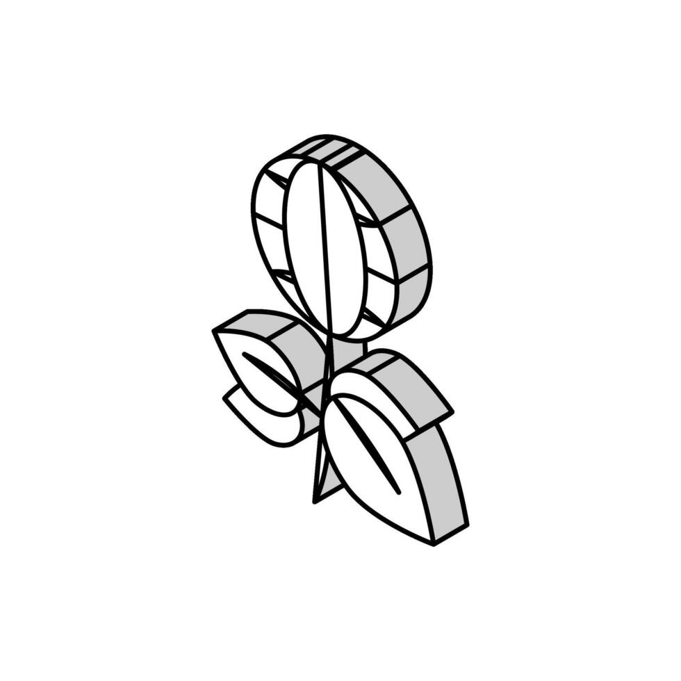 green plants planet ecosystem isometric icon vector illustration