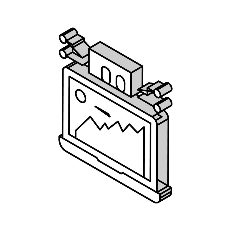 initial coin offering ico isometric icon vector illustration
