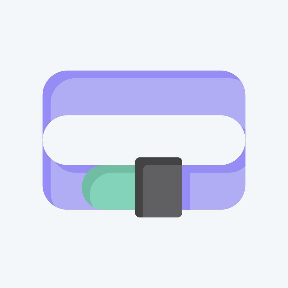 Icon Belt. related to Fashion symbol. flat style. simple design editable. simple illustration vector