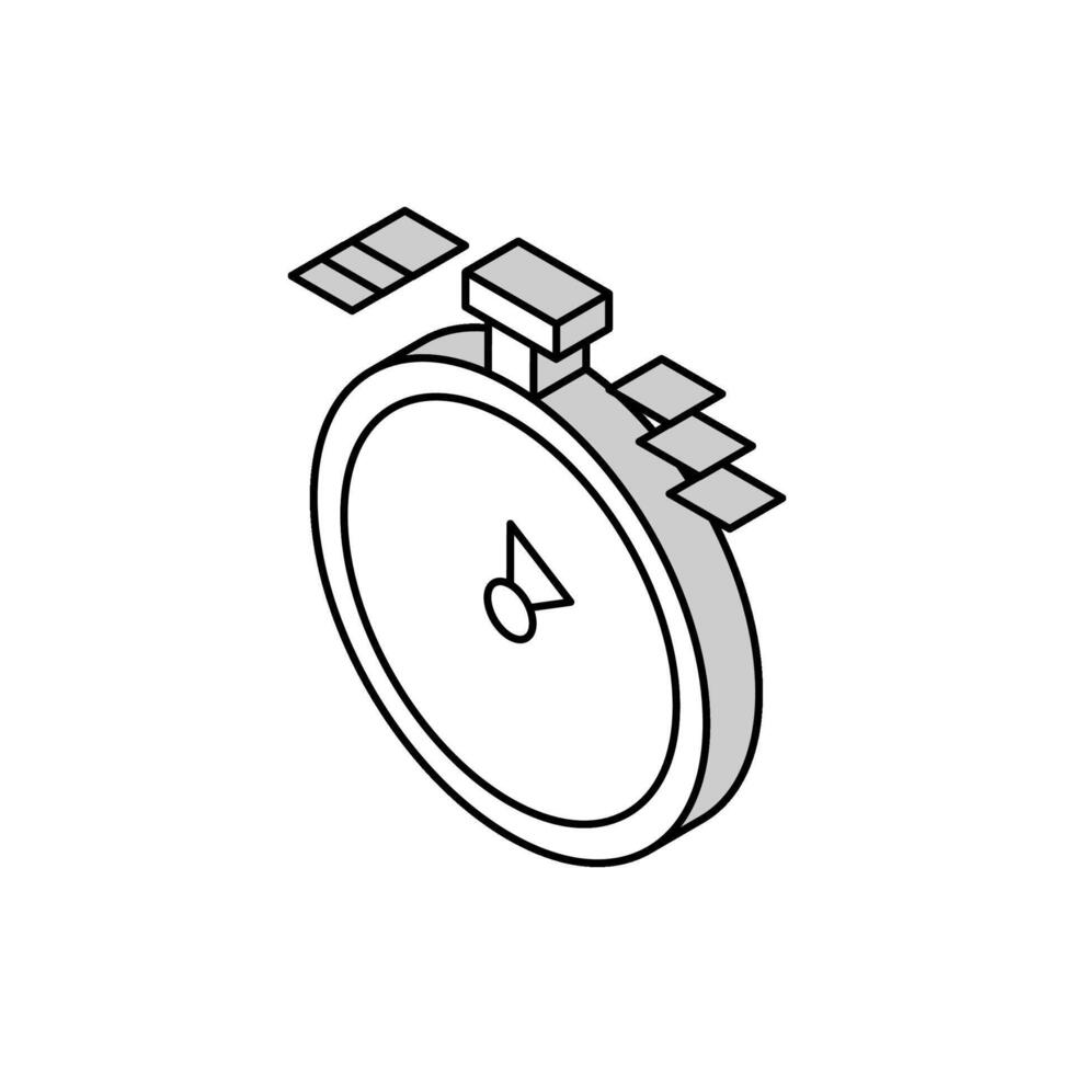 watch time isometric icon vector illustration