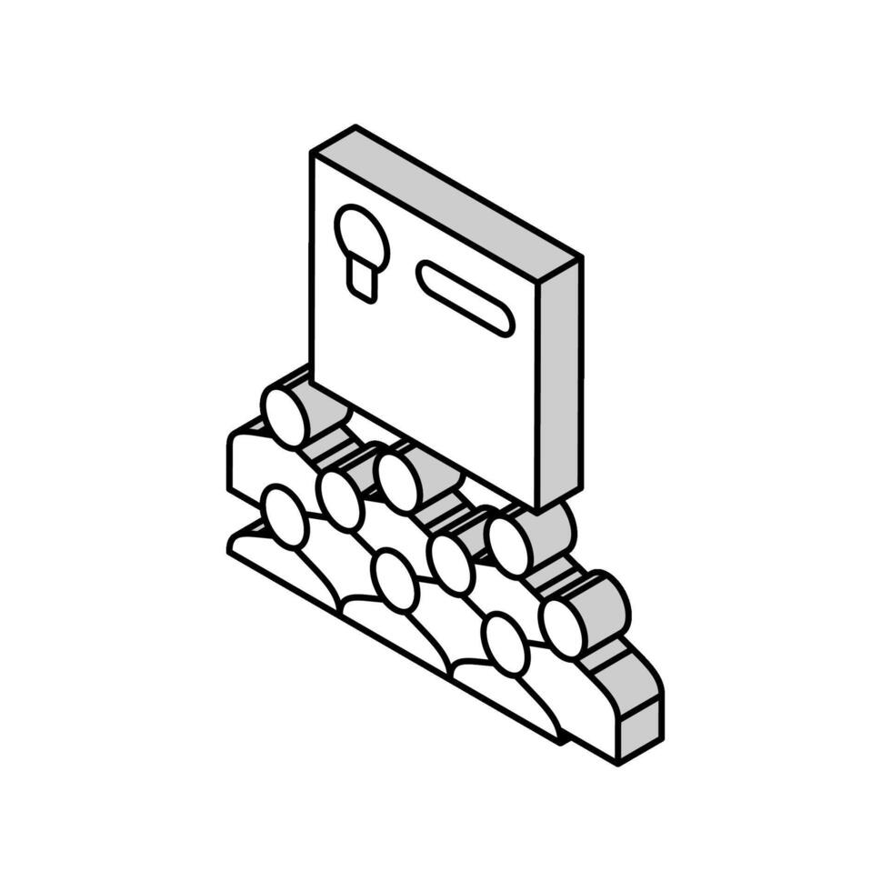 user agreement crowdsoursing isometric icon vector illustration