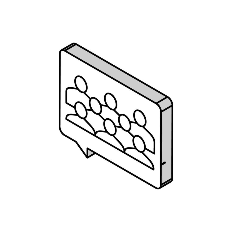review of customer isometric icon vector illustration