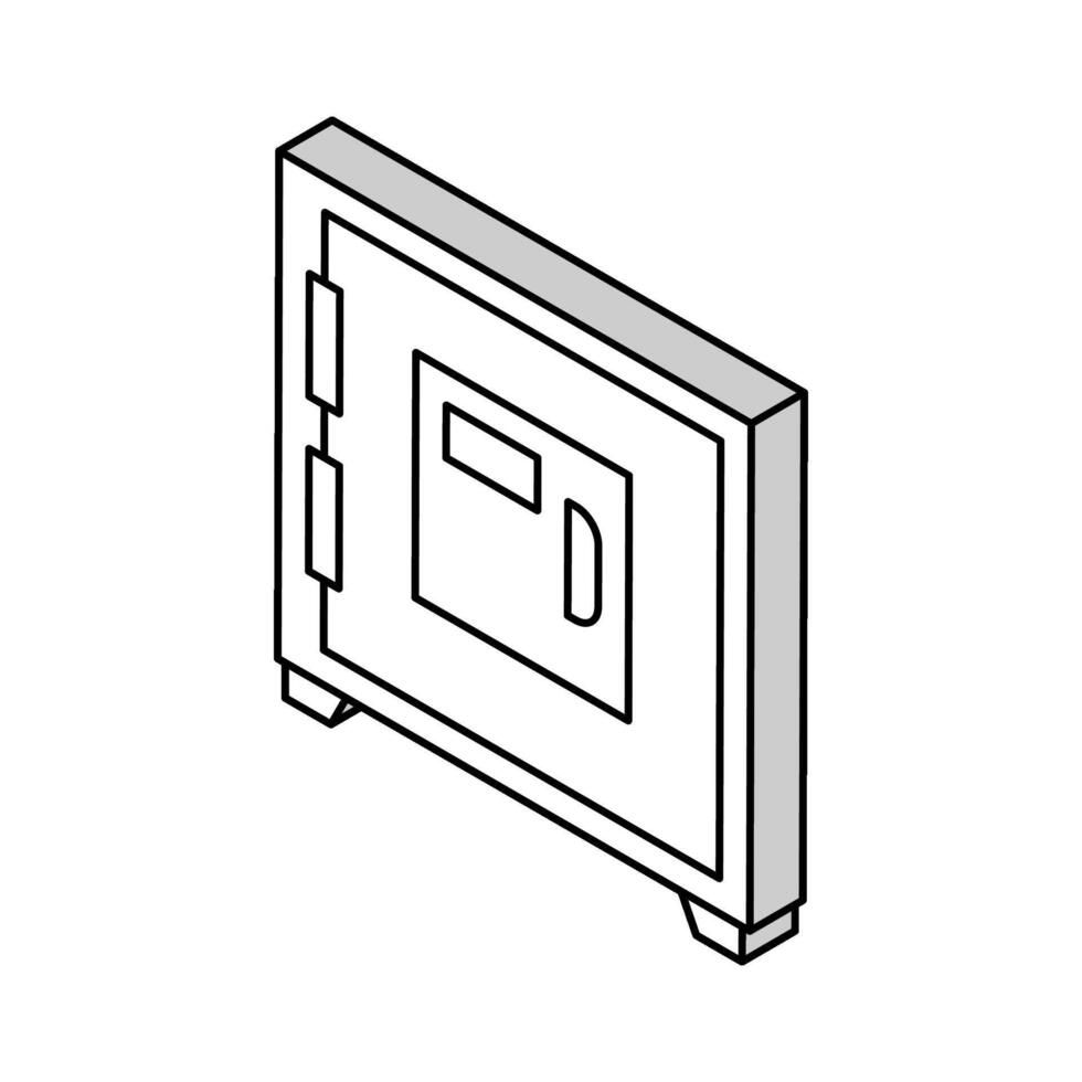 safe protect equipment isometric icon vector illustration