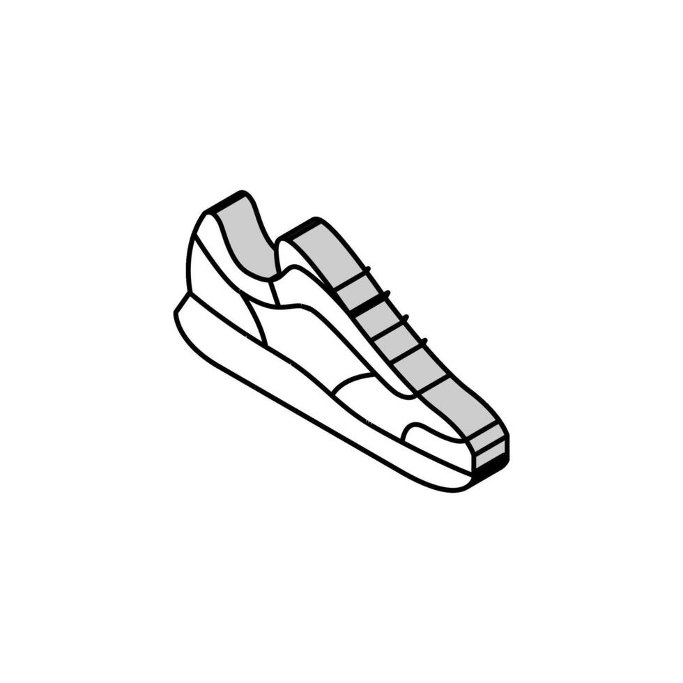 todos los días zapato cuidado isométrica icono vector ilustración