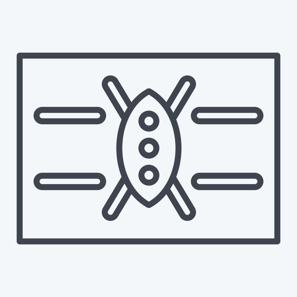 icono Kenia. relacionado a Kenia símbolo. línea estilo. sencillo diseño editable. sencillo ilustración vector