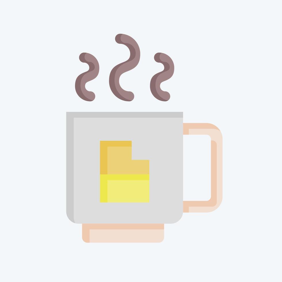 Icon Chocolate. related to Fast Food symbol. flat style. simple design editable. simple illustration vector