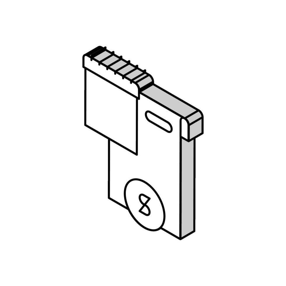 compensación ley diccionario isométrica icono vector ilustración