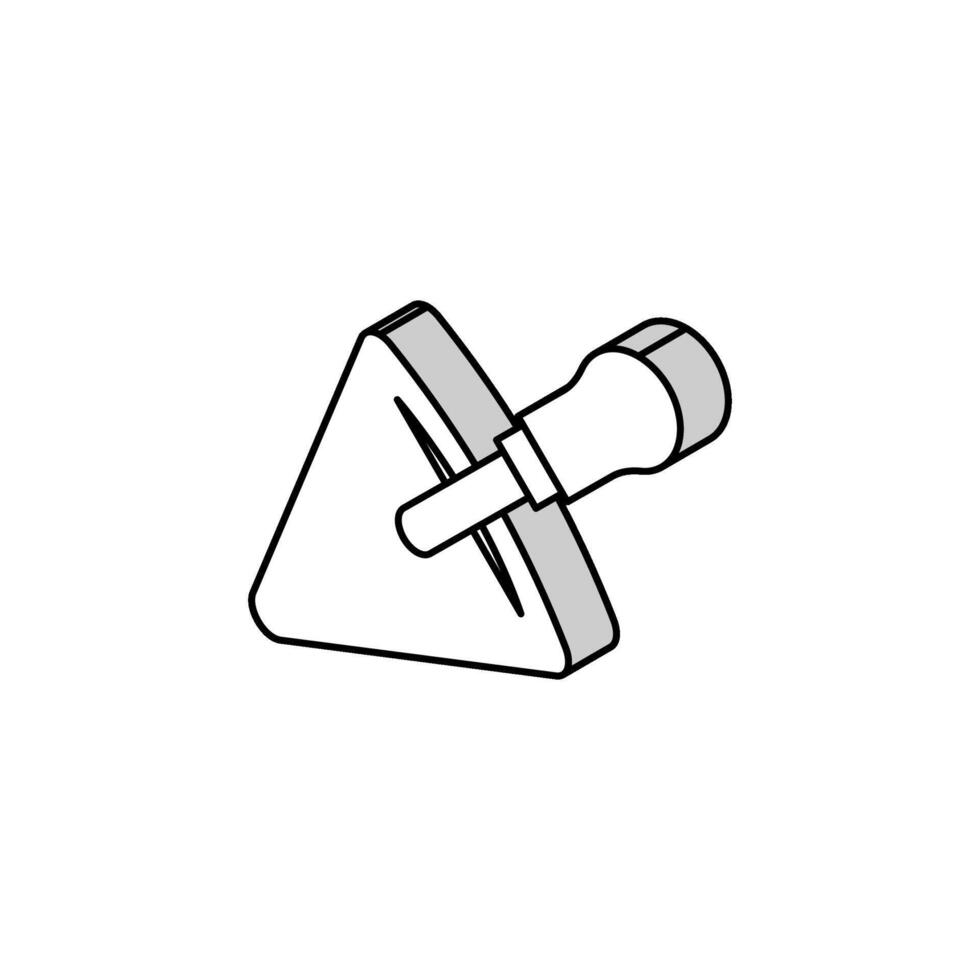 spatula tool isometric icon vector illustration