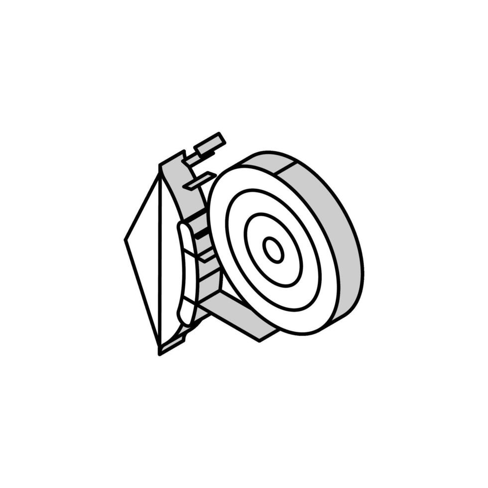 archery sport isometric icon vector illustration