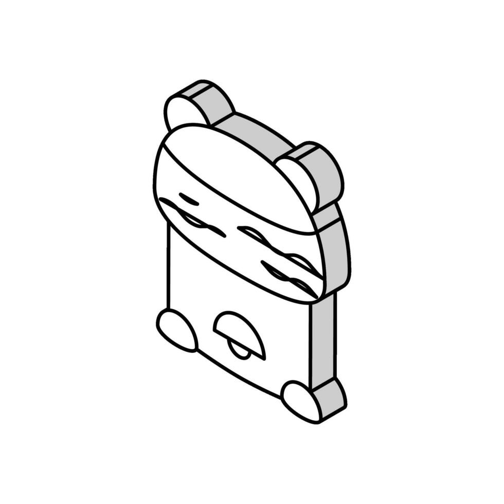 humidifier device baby isometric icon vector illustration