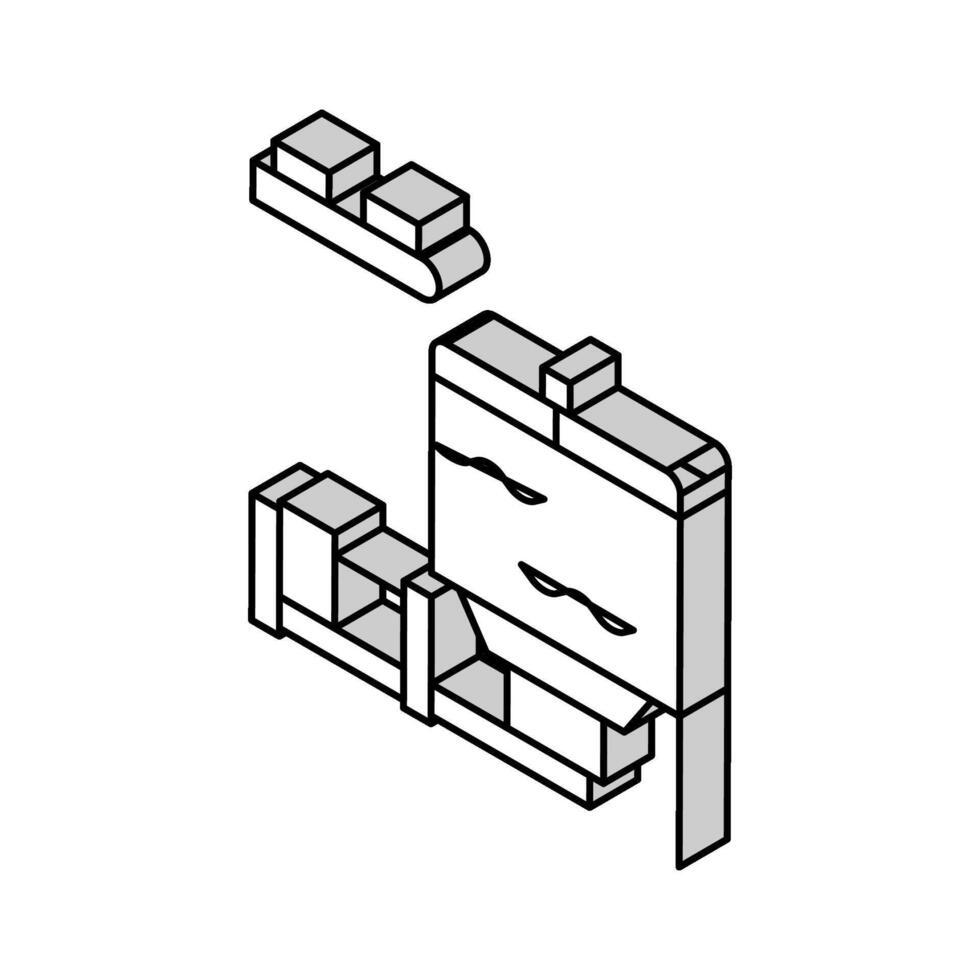 blow tank isometric icon vector illustration