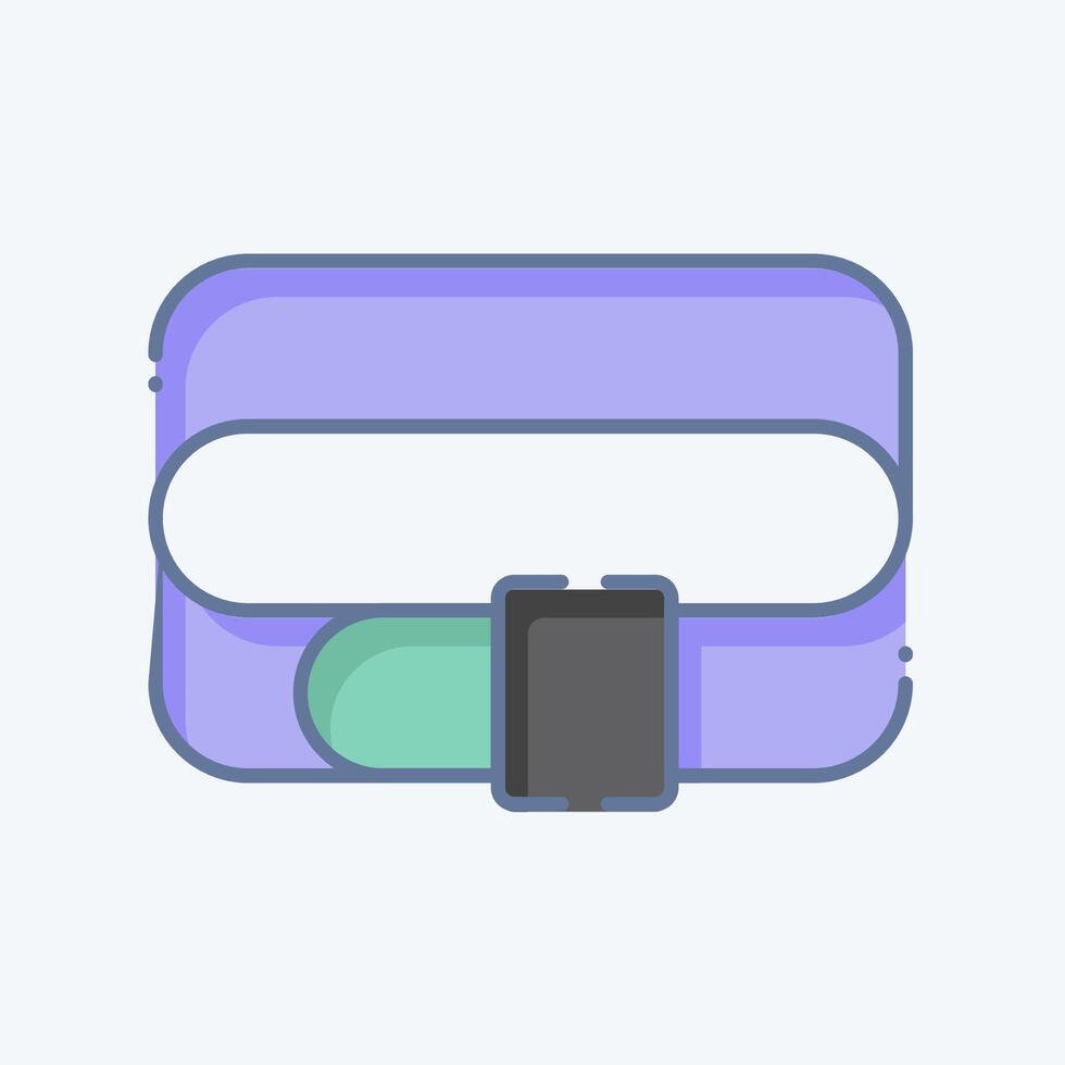 icono cinturón. relacionado a Moda símbolo. garabatear estilo. sencillo diseño editable. sencillo ilustración vector