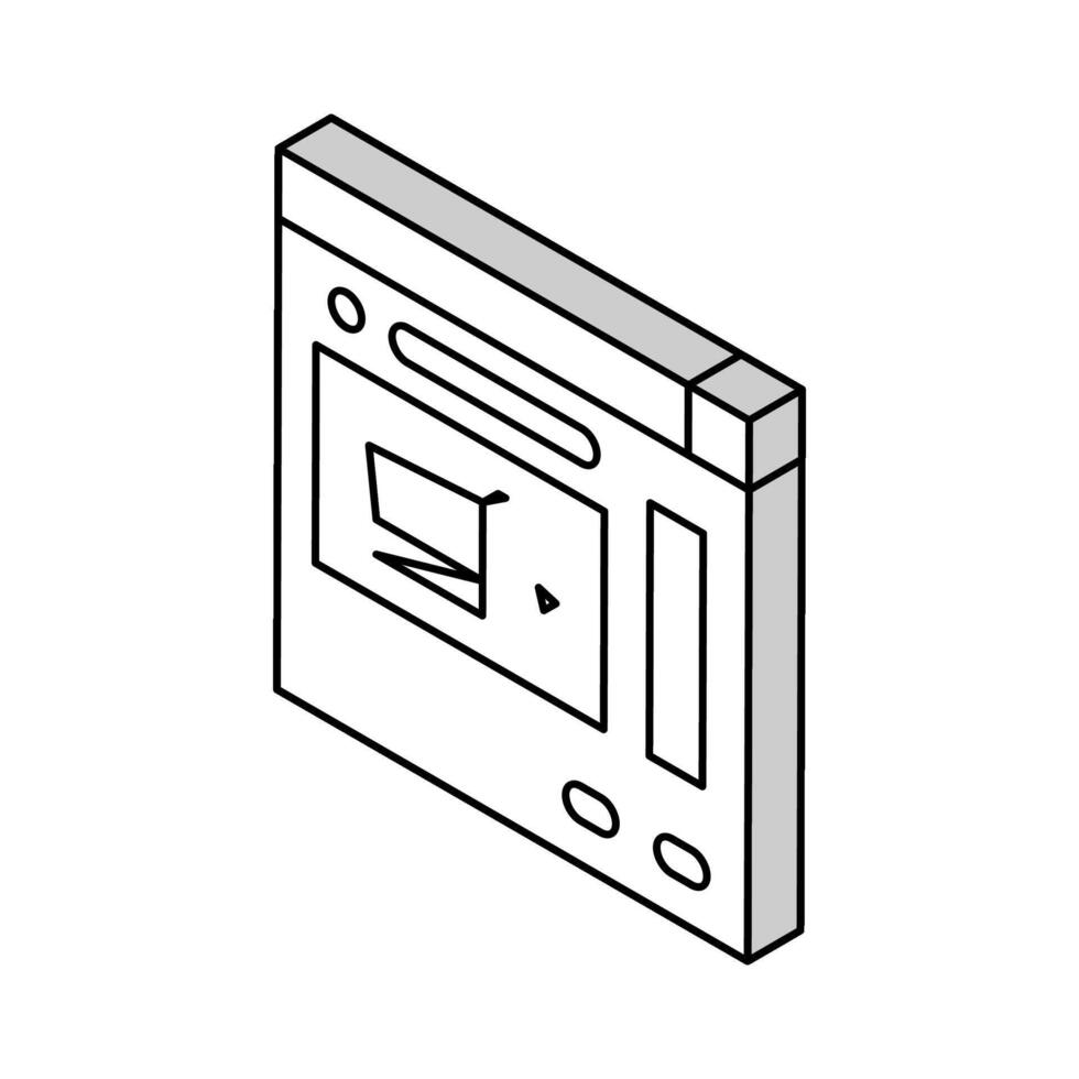 online order isometric icon vector illustration