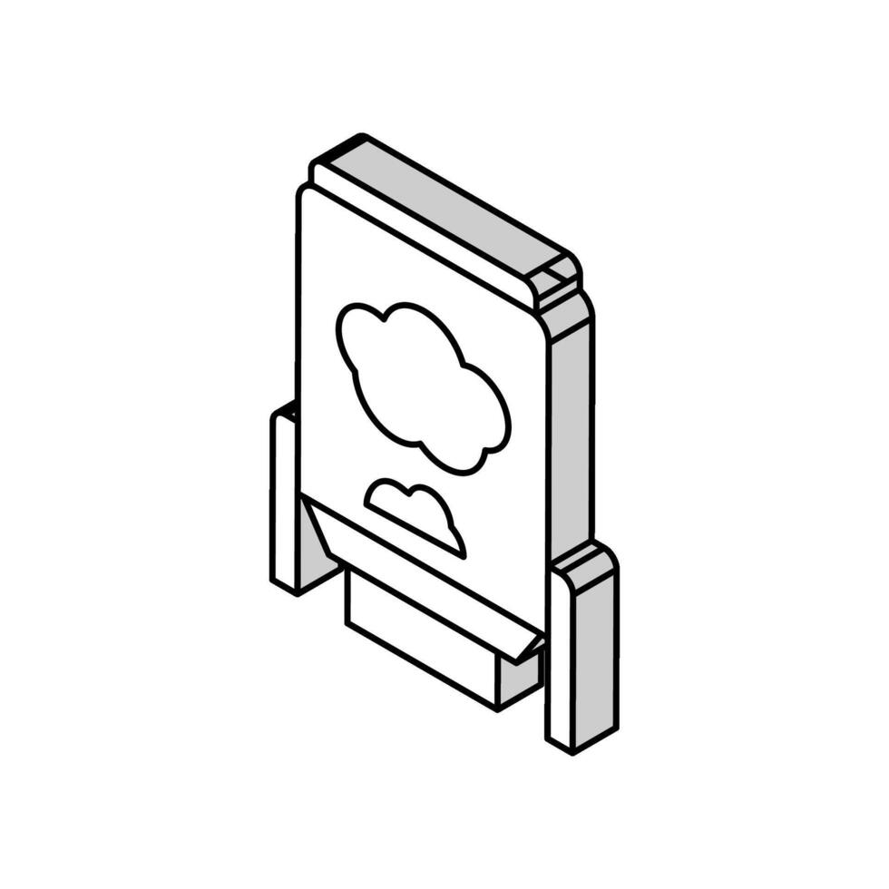 digester system isometric icon vector illustration