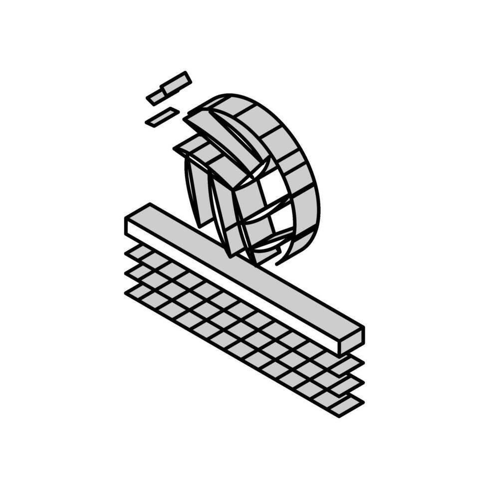 volleyball sport game isometric icon vector illustration