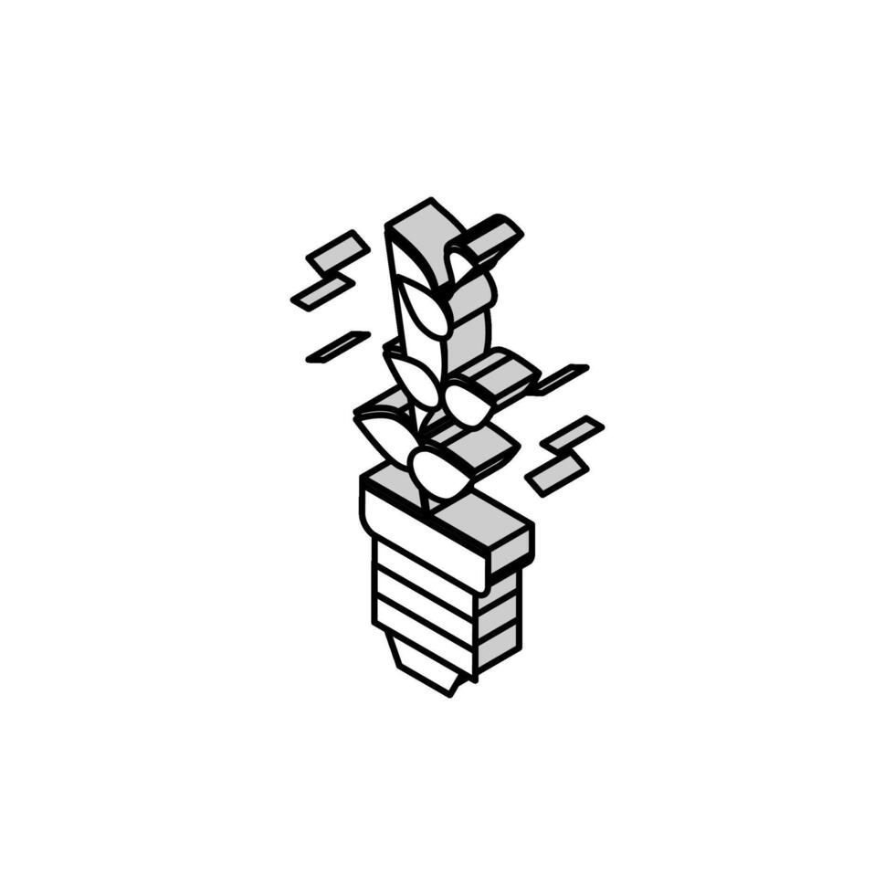 alternative energy isometric icon vector illustration