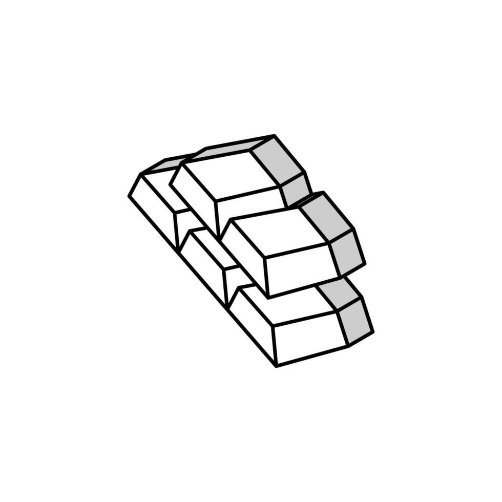 gold billot pile for winner in gamble game isometric icon vector illustration