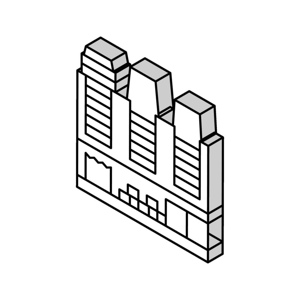 yo Servicio profesional máquina para preparando café isométrica icono vector ilustración