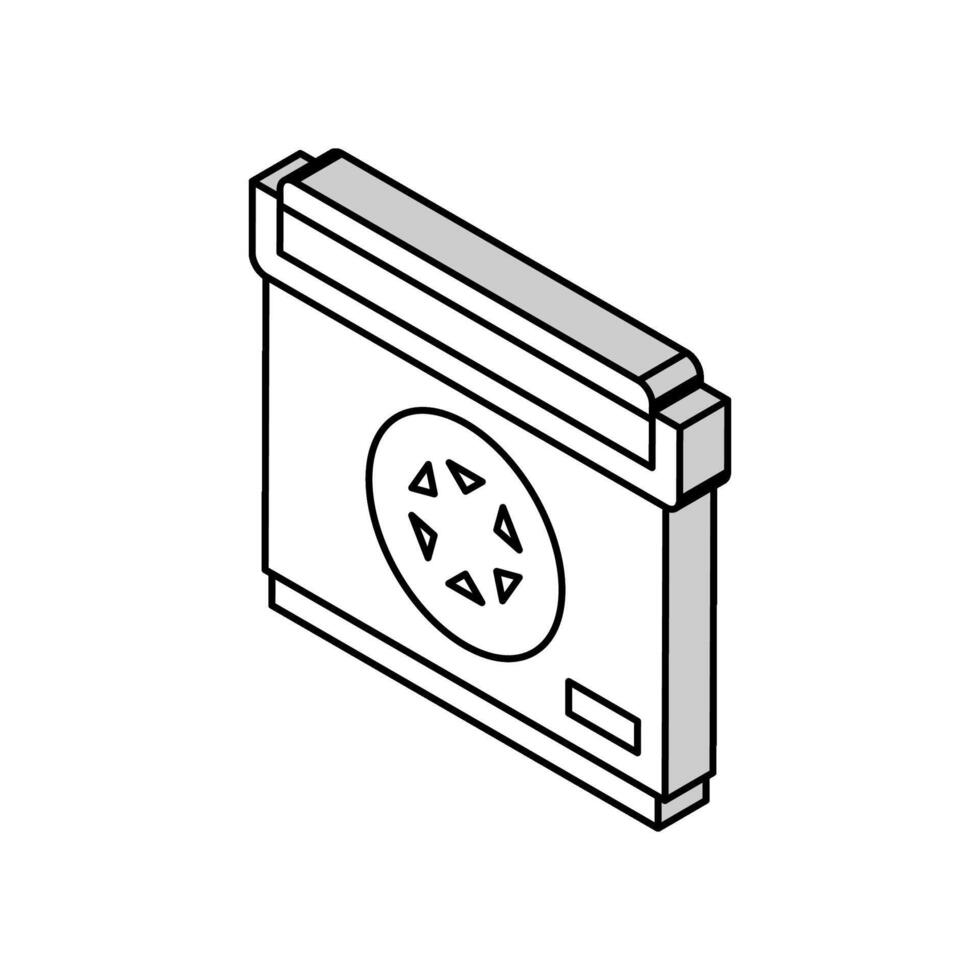 portátil refrigerador isométrica icono vector ilustración