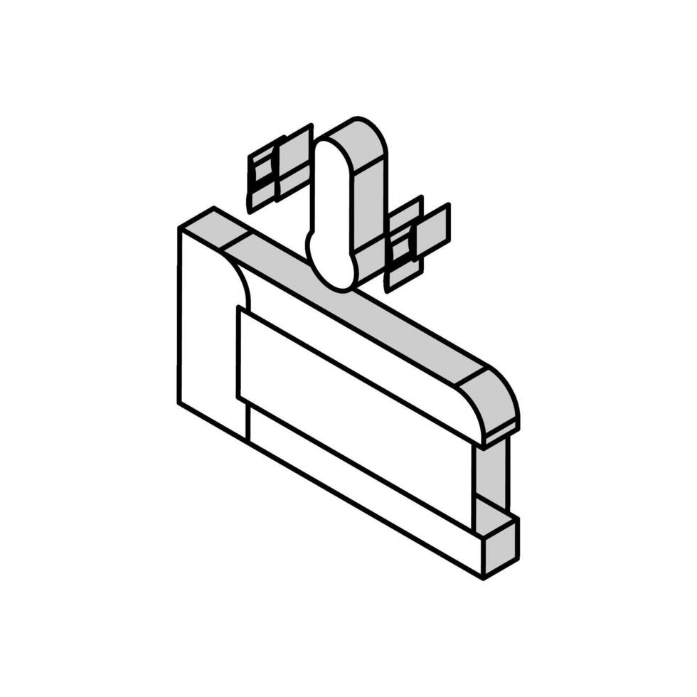 floor heater isometric icon vector illustration