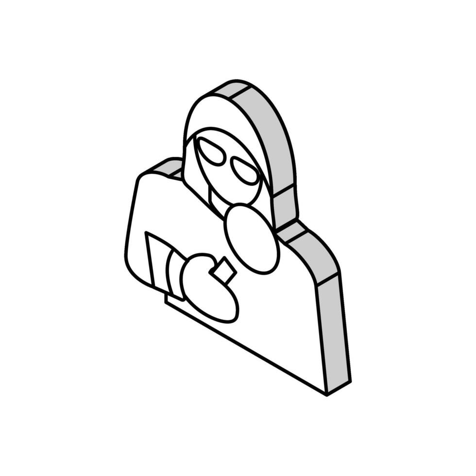 covert operations isometric icon vector illustration