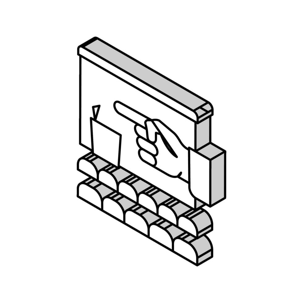 link to strategic partners isometric icon vector illustration
