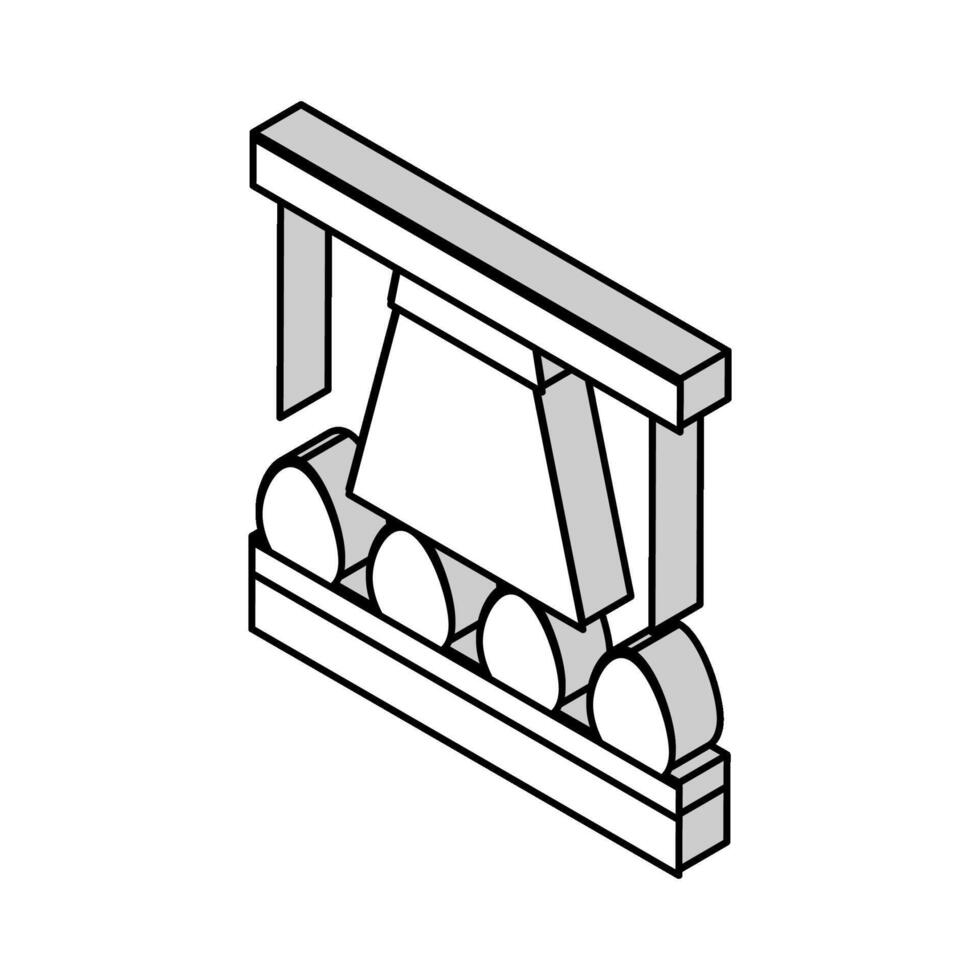 egg factory conveyor isometric icon vector illustration