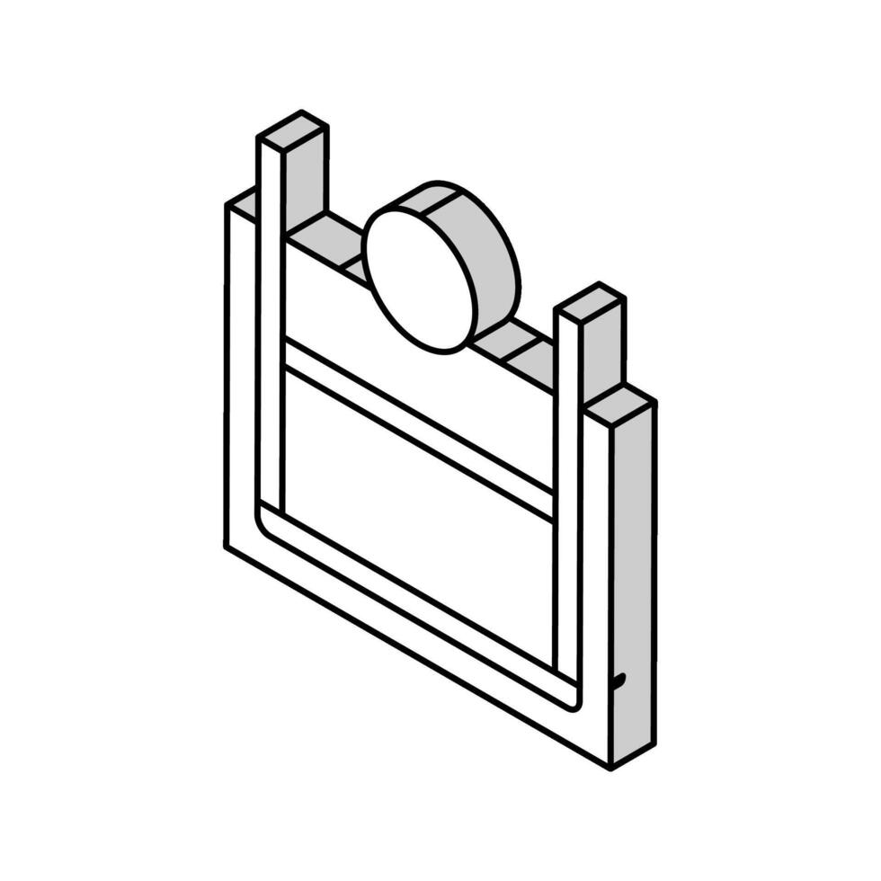 primario reforzamiento isométrica icono vector ilustración