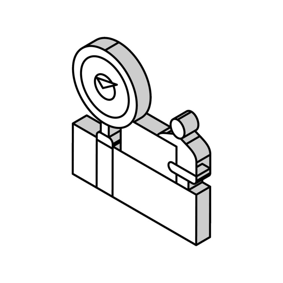 quality testing glass production isometric icon vector illustration